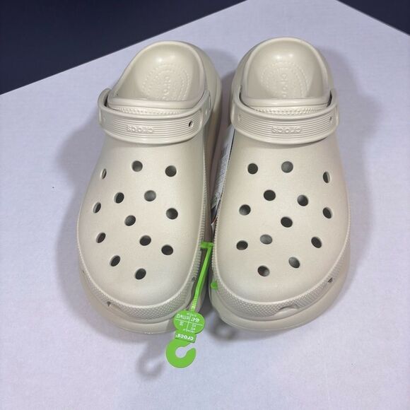 Crocs Unisex Classic Crush Clog - Bone NEW with tags Men’s 12 - Picture 11 of 16